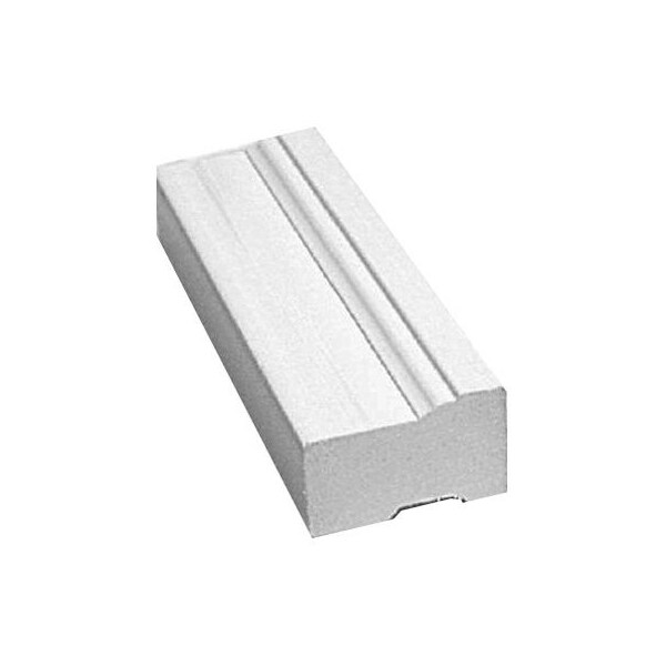 Inteplast Building Products 8' Wht Pvc Brickmould 6350800986 Zoro